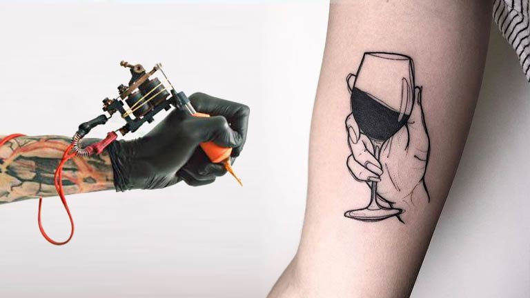 Tatuagens inspiradas em vinho