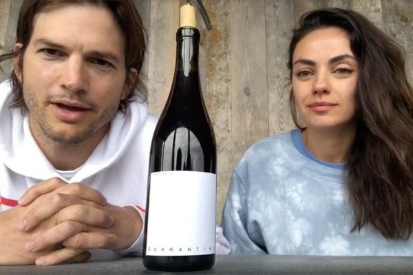 Ashton Kutcher e Mila Kunis lançam vinho para o combate ao Coronavírus