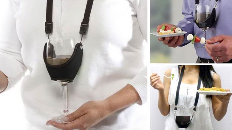 Inventaram o colar ideal para eventos de degustação de vinhos