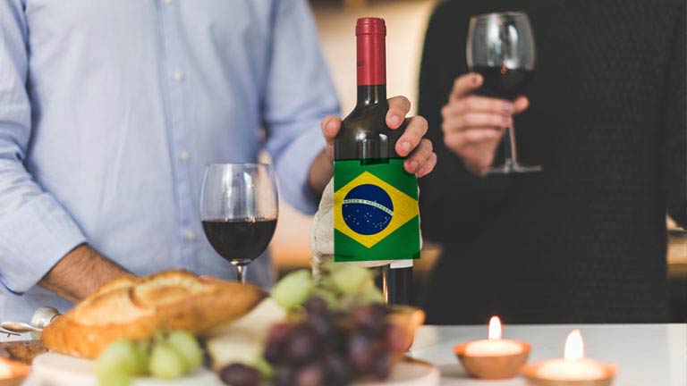 Brasil foi o país onde o consumo de vinho mais cresceu no mundo em 2020